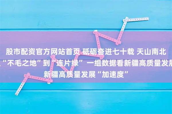 股市配资官方网站首页 砥砺奋进七十载 天山南北谱华章丨从“不毛之地”到“连片绿” 一组数据看新疆高质量发展“加速度”